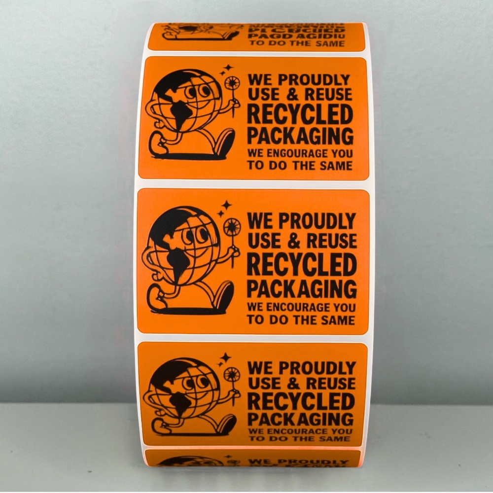 Recycled Packaging Stickers – Eco Friendly Labels for Shipping and Orders - Picture 8 of 11